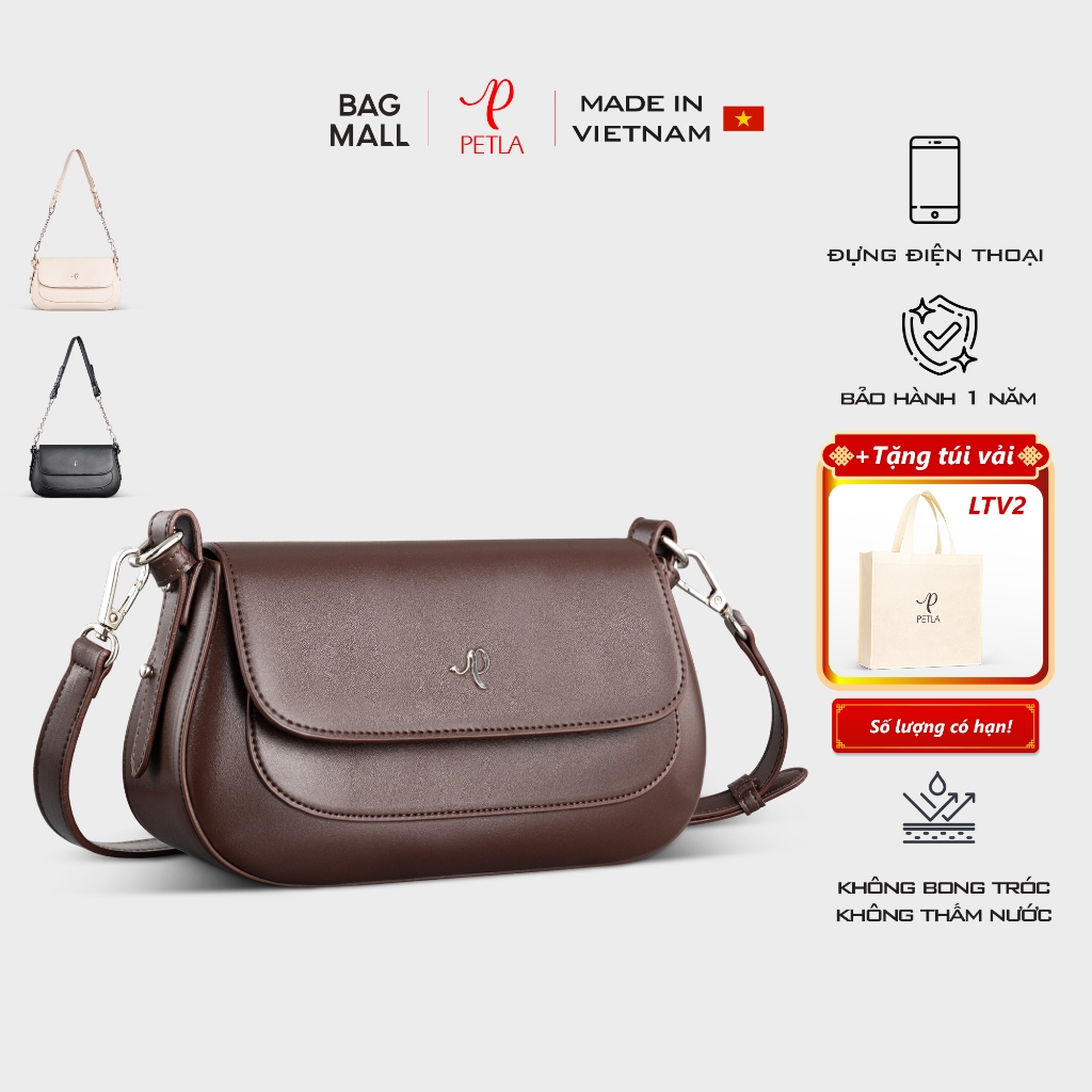 Túi đeo chéo nữ cầm tay Petla LN26