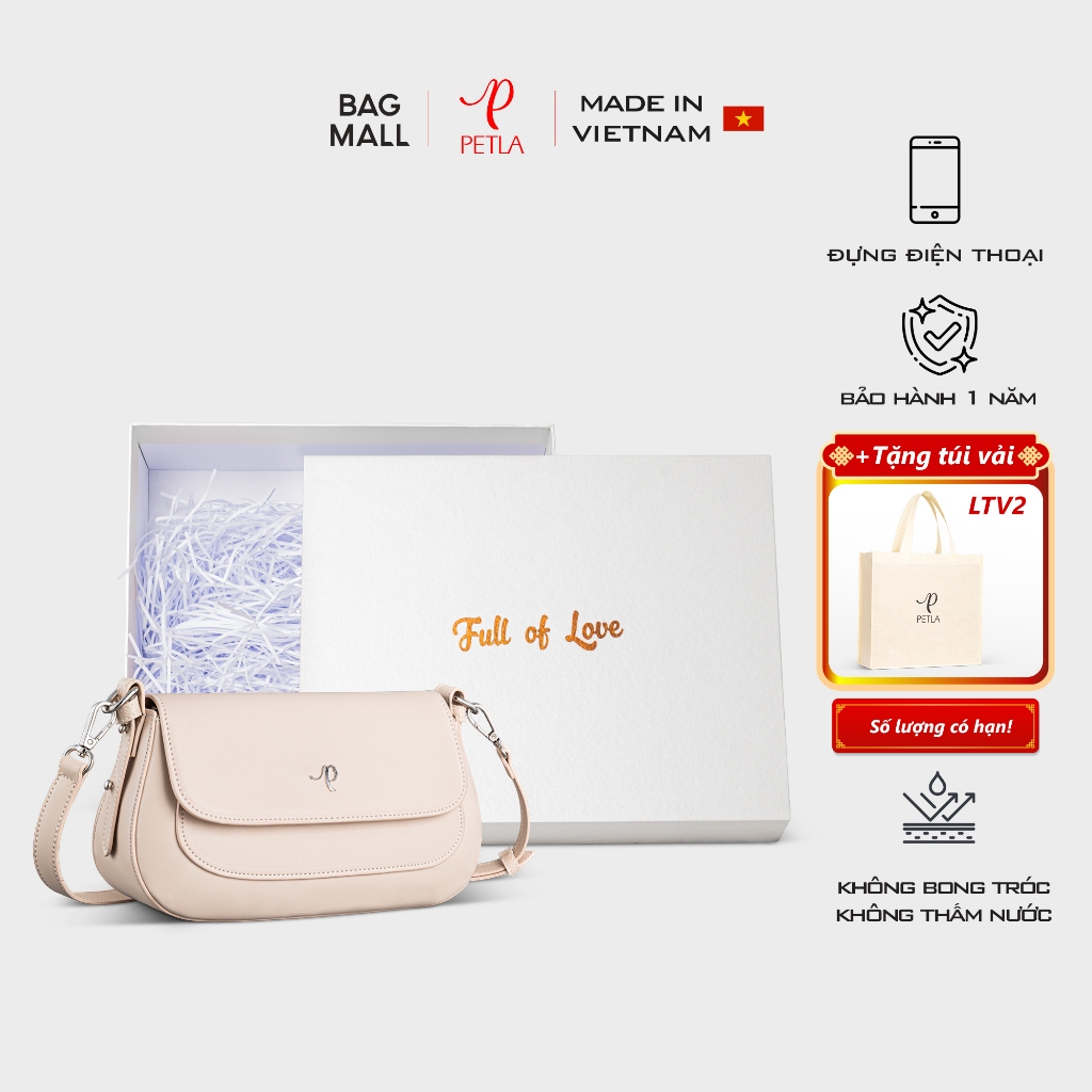 Túi đeo vai nữ kèm dây đeo chéo Petla LN26
