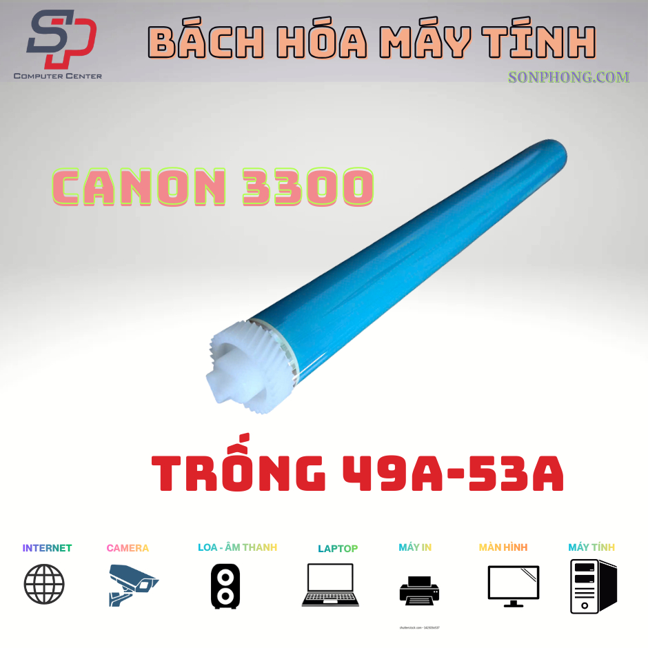 Trống máy in HP 1320G 49A, 53A - Trắng
