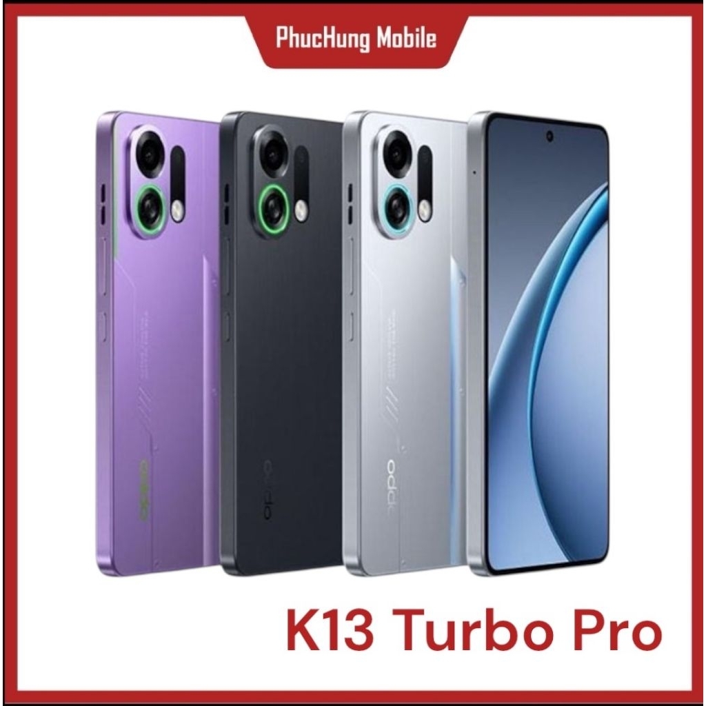 Điện thoại Oppo K13 Turbo Pro, Chip Snapdragon 8s Gen 4, Pin 7.000 mAh, sạc nhanh 80W