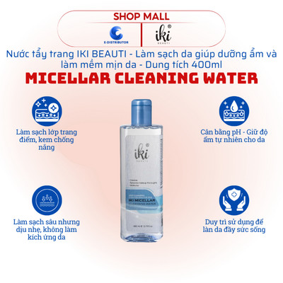 [HỎA TỐC] Nước tẩy trang IKI Micellar Cleansing Water - Dung tích 400ml