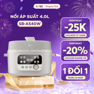  Nồi Áp Suất 4L Bear Nồi Điện Nồi Áp Suất Điện Nồi Đa Năng Nồi Nấu Cháo Nồi Hầm Điện Đa Năng 8 Chế Độ SB-AS40W 