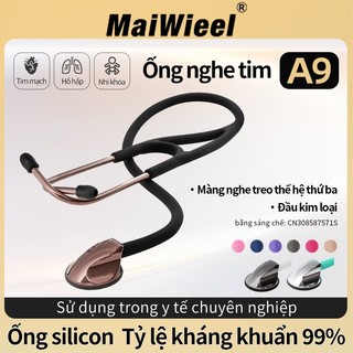Thương Hiệu MaiWieel A9 Ống Nghe Master Cardiology Đầu Đơn Siêu Nhạy Âm, Siêu Nhẹ Cho Bác Sĩ Y Tá