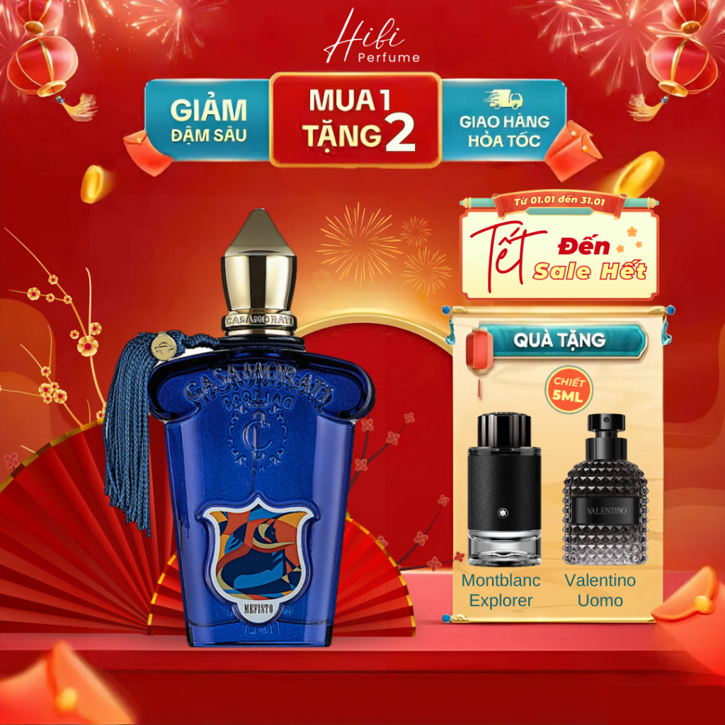 Chiết 10ml nước hoa nam Casamorati Mefisto hương thơm tươi mát, cuốn hút - hibi perfume
