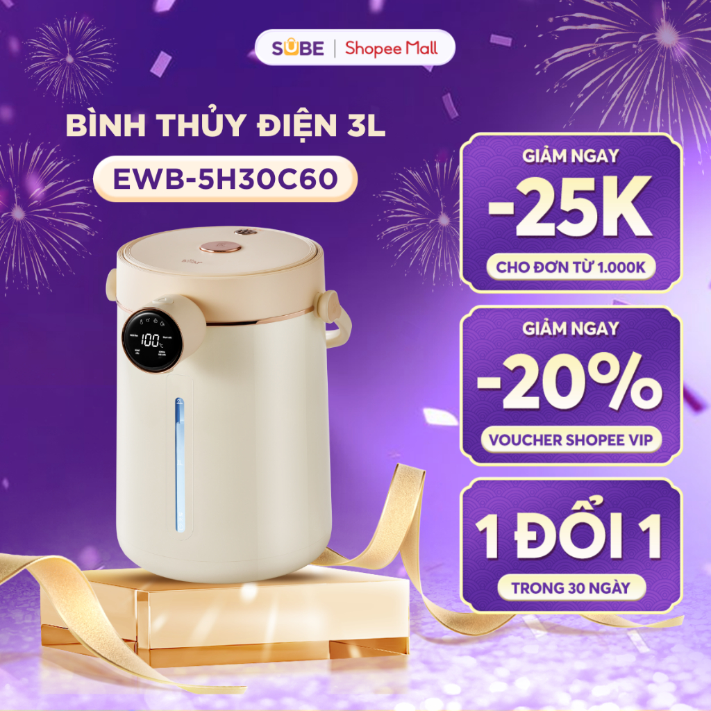 Bình Thủy Điện BEAR 3L Bình Thủy Giữ Nhiệt Ấm Đun Nước Bình Đun Nước Bình Thủy Ấm Đun Nước Giữ Nhiệt