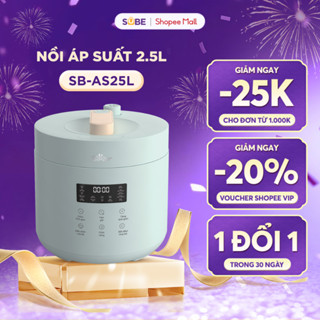  Nồi Áp Suất 2.5L Bear Nồi Điện Nồi Áp Suất Điện Nồi Đa Năng Nồi Nấu Cháo Nồi Hầm Điện Đa Năng Hẹn Giờ Tới 24h - SB-AS25L 