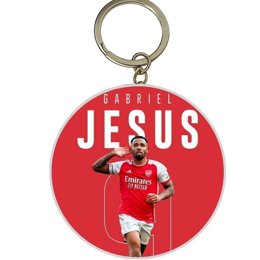 MÓC KHÓA THIẾC IN HÌNH GABRIEL JESUS MẪU 1