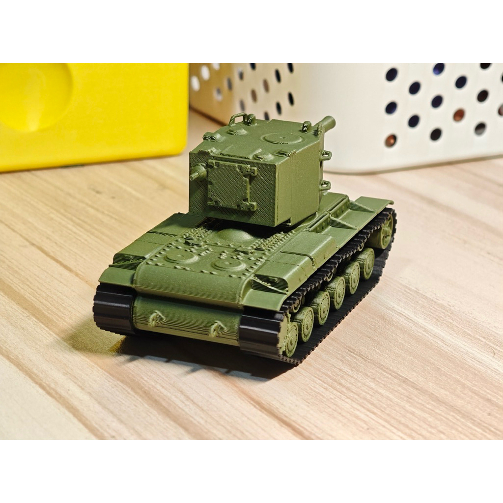 Mô Hình Xe Tăng KV-2 Heavy Tank Kit In 3D – Tỉ Lệ 1/72 – Trưng bày, Decor