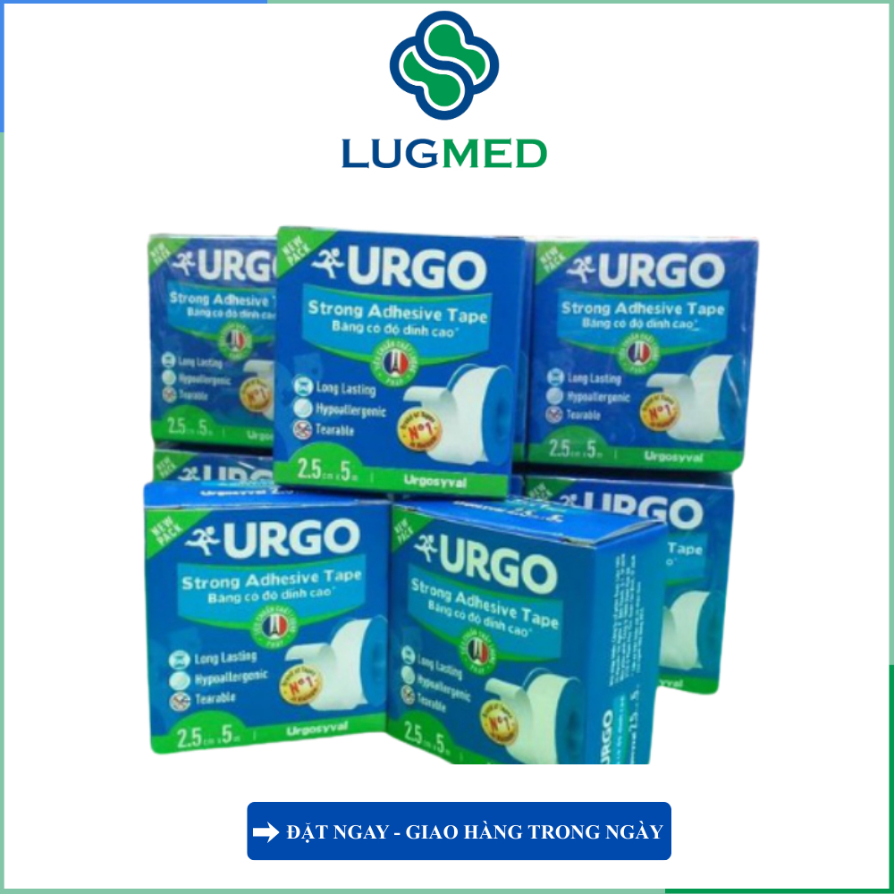 Băng keo lụa có độ dính cao Urgo Syval (2.5cm x 5m)