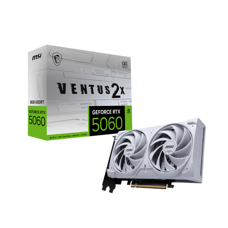 VGA MSI RTX 5060 8GB VENTUS 2X OC WHITE