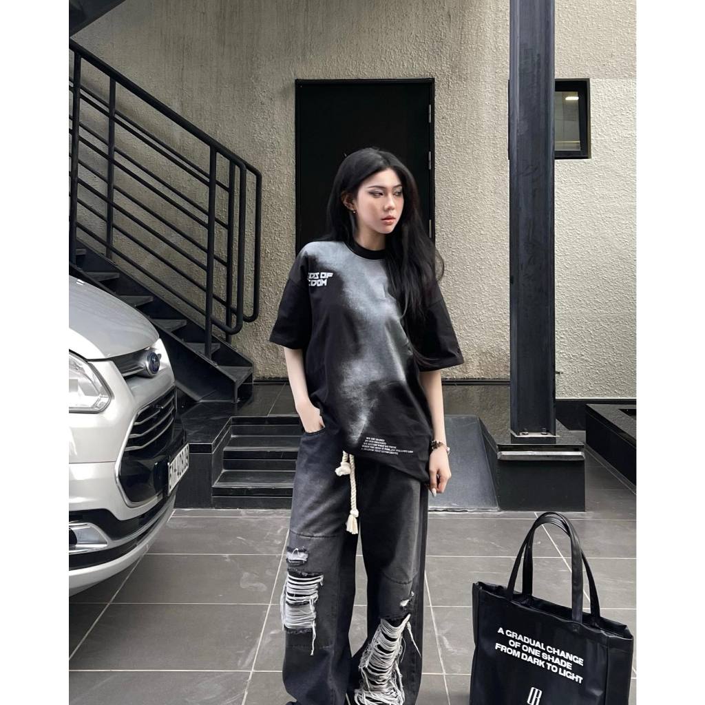 Áo thun NEEDS OF WISDOM Joy Tee - Black - Local Brand Chính Hãng | BigBuy360 - bigbuy360.vn