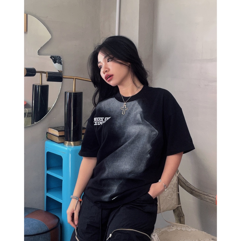 Áo thun NEEDS OF WISDOM Joy Tee - Black - Local Brand Chính Hãng | BigBuy360 - bigbuy360.vn