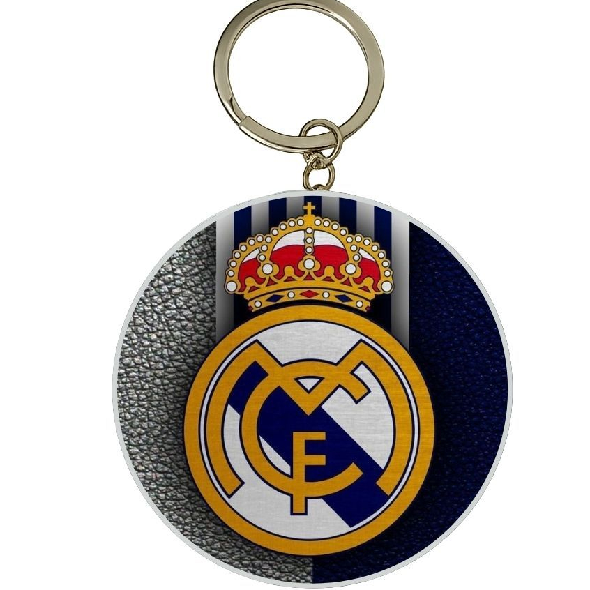 MÓC KHÓA THIẾC IN HÌNH LOGO REAL MADRID