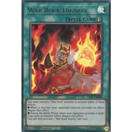 War Rock Dignity (LIOV-EN089) - Lightning Overdrive Ultra Rare 1st Edition