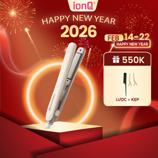   MỞ BÁN  Máy duỗi tóc ép thẳng ionQ Glossy 200 triệu ion âm lõi gốm T-Gross chăm sóc tóc suôn mượt tự nhiên 