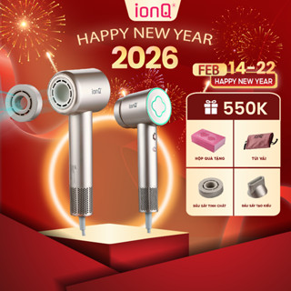  Máy sấy tóc ion âm ionQ Clover công suất 1600W nhanh khô chăm sóc và bảo vệ tóc chuẩn Salon 