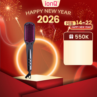  Lược điện chải tóc ionQ Silky 200 triệu ion âm lõi gốm T-Gross chăm sóc tóc suôn mượt 