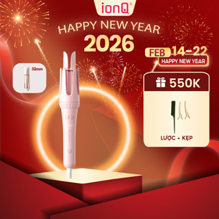   MỞ BÁN  Máy uốn tóc làm xoăn tự động ionQ Wavy Lite trục 32mm xoăn sóng lơi 200 triệu ion âm chăm sóc tóc 