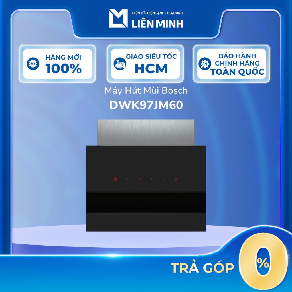 Máy Hút Mùi Kính Vát Bosch DWK67CM60B [SHIP 0Đ HCM]