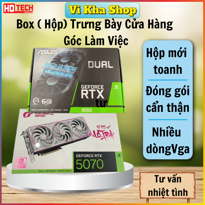 Box / Hộp Đựng Card VGA Các Dòng RTX 3060 4060 5060 mới toanh