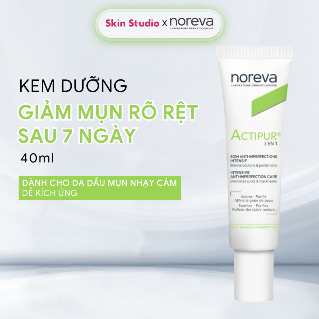 Kem Dưỡng Giảm Mụn Và Kiểm Soát Dầu Noreva Actipur 3 En 1 Care 30ml