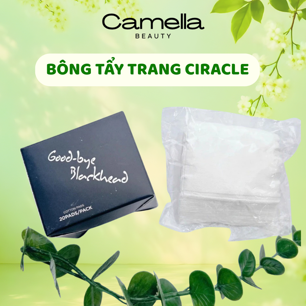Hộp 20 Miếng Bông Tẩy Trang Ciracle Cotton Pad - Camella Beauty