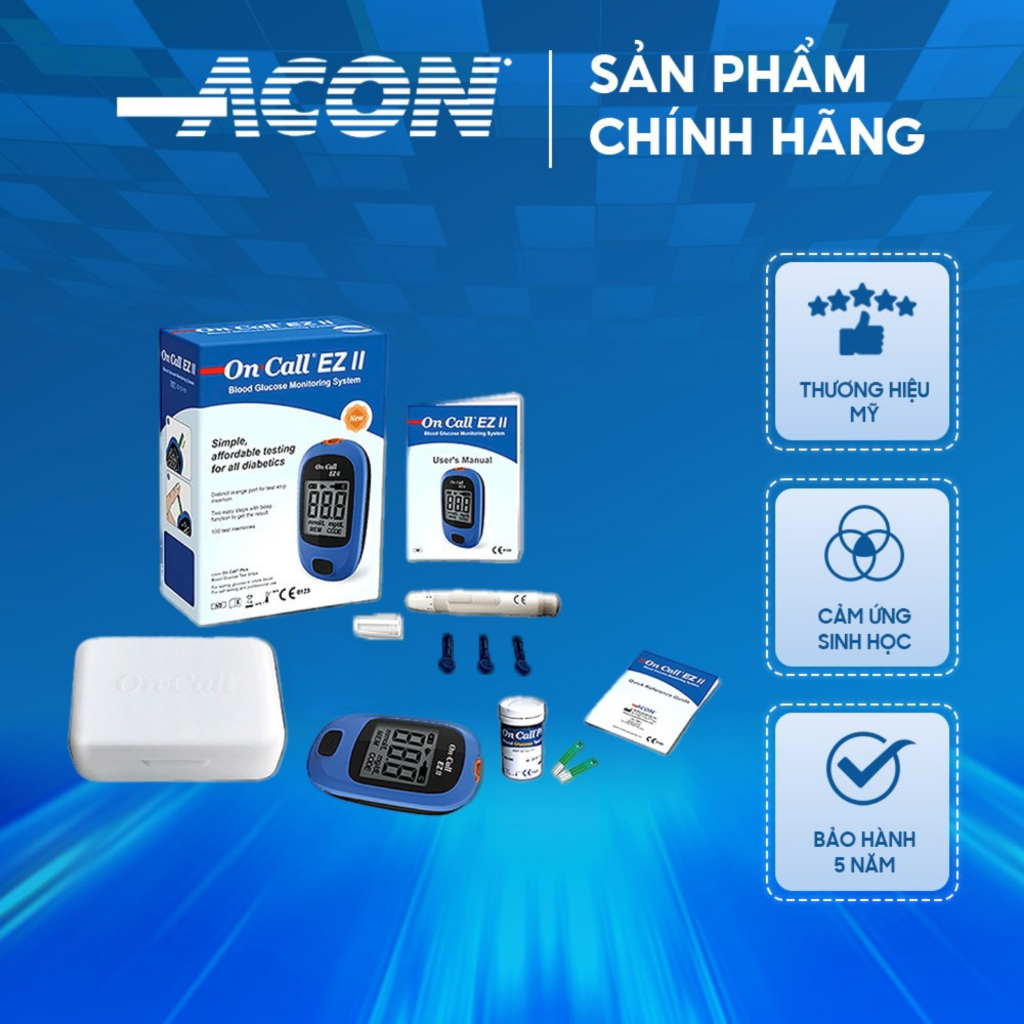 Máy đo đường huyết ACON On Call EZ II – 01 Bộ