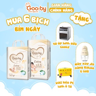   Combo quà  6 Bịch Tã bỉm Gooby Extra mềm mại chống tràn siêu thấm hút đủ size cho bé 4-30KG 