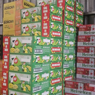 [KHÁCH XEM KĨ MÔ TẢ] Nước ngọt 7UP lon 320ml (Thùng 24 lon) (Date xa)