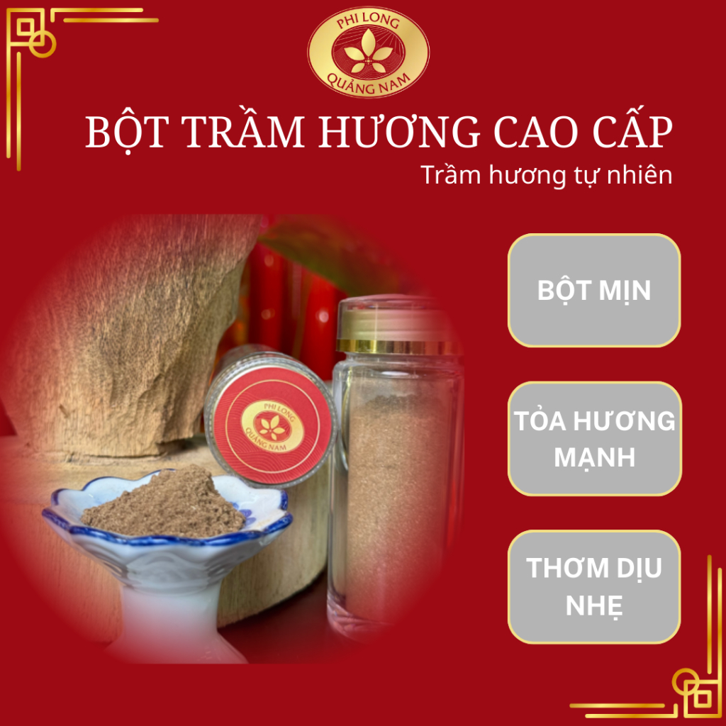 Bột Trầm Hương Phi Long Cao Cấp | Bột Trầm Hương Tự Nhiên | Bột Trầm Xông Phi Long