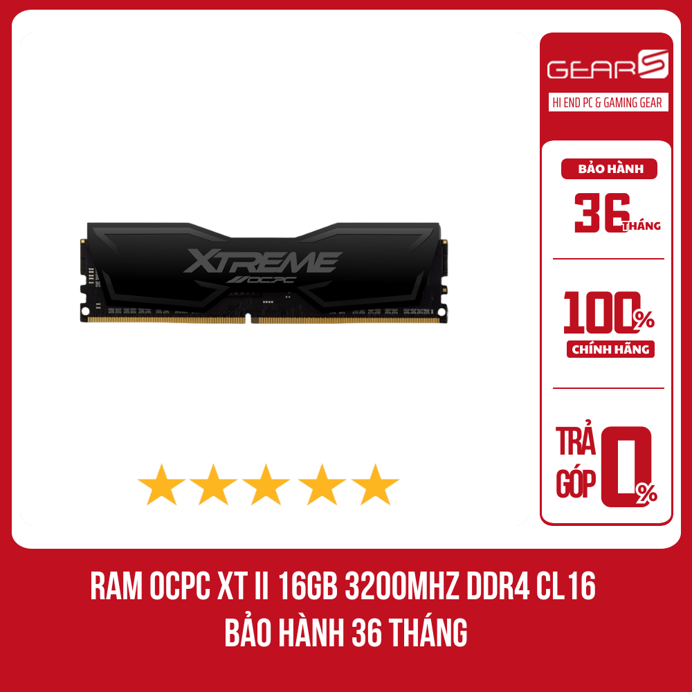 Ram OCPC XT II 16GB 3200MHz DDR4 CL16  Bảo hành 36 Tháng