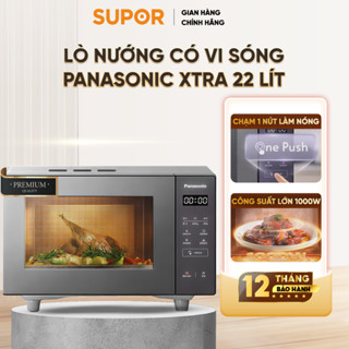 [BH 12 tháng] Lò vi sóng có nướng đối lưu,lò nướng chiên không dầu Panasonic Xtra 1 chạm NN-GF231Q dung tích 22L