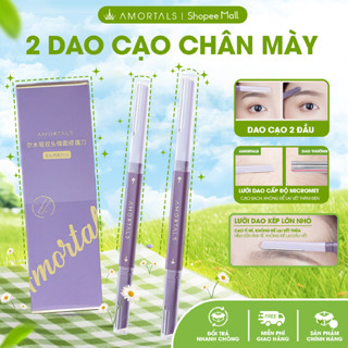  Bộ dao cạo lông mày AMORTALS hai đầu tiện dụng dao tỉa lông mày cạo râu tiện lợi 