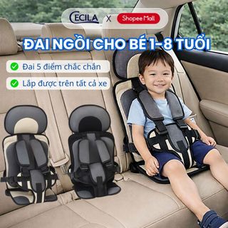Đai ngồi ô tô cho bé CECILA đai bảo vệ an toàn trên xe ô tô cho bé 1-9 tuổi dễ dàng sử dụng