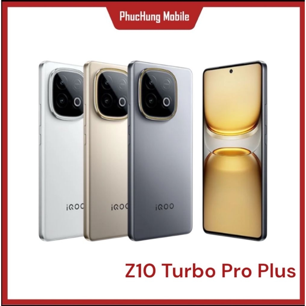 Điện thoại Vivo iQoo Z10 Turbo Plus, Chip Dimensity 9400 Plus, Pin 8.000 mAh, sạc nhanh 90W