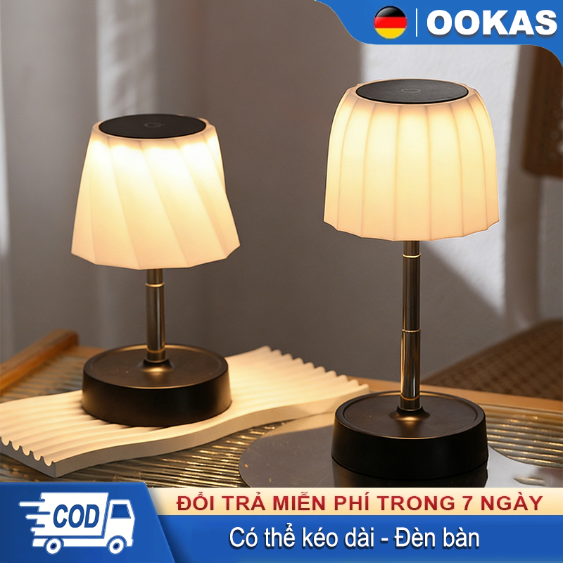 OOKAS đèn bàn,Có thể mở rộng và điều chỉnh，Điều chỉnh độ sáng vô cấp