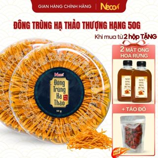  Nấm đông trùng hạ thảo sấy khô thăng hoa tự nhiên đặc sản Necovi 50g mua 1 tặng táo và mật,mua 2 tặng táo và 2 mật 
