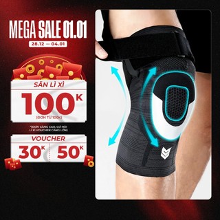  Băng gối Redikick Knee Shield Pro Phản quang chơi Bóng Rổ Pickleball Gym Chạy Bộ Bóng Đá Tennis 