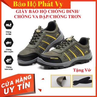 {Mũi-Đế Lót Thép}Giày Bảo Hộ Lao Động Kiếu Thể Thao SAFEGO MS553 Chống Đinh /Chống Va Đập/Chống Trơn/Siêu Bền-Tặng Vớ