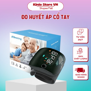 Máy Đo Huyết Áp Cổ Tay Kinio Có Màn Hình LED Đọc Kết Quả Bằng Tiếng Việt Bảo Hành 12 Tháng
