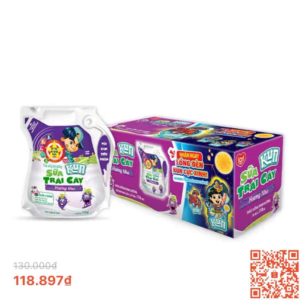 sữa kun trái cây 110ml