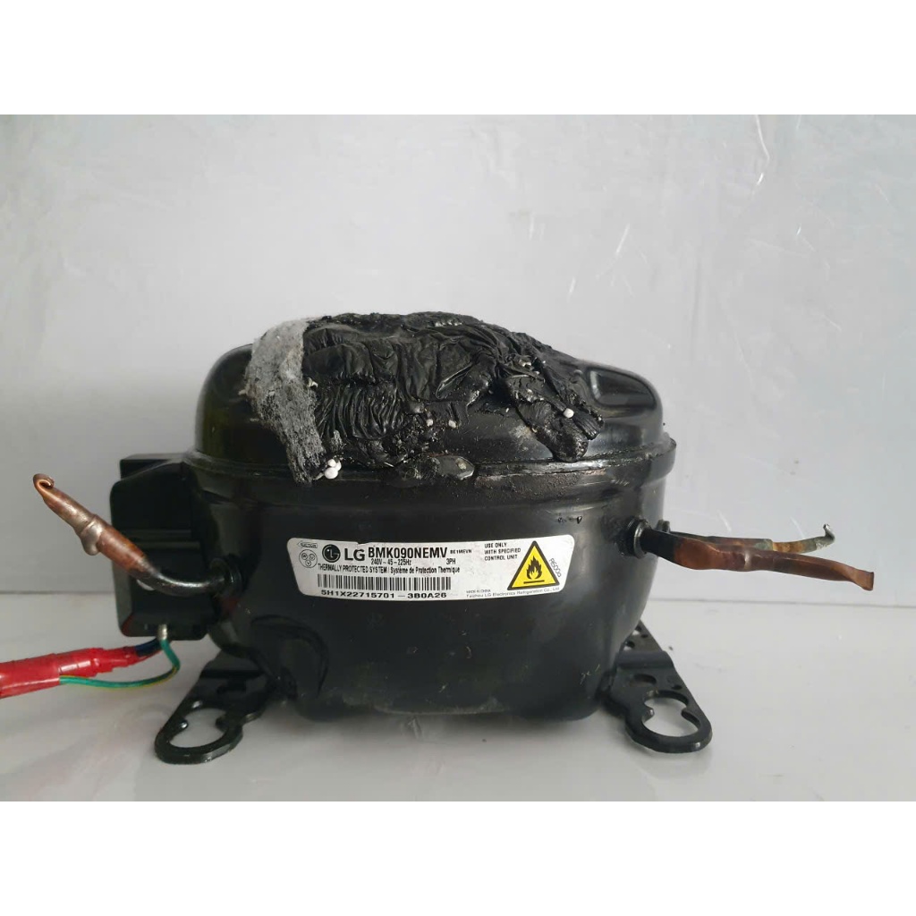 BLOCK MÁY NÉN TỦ LẠNH LG MÃ BMK090NEMV THÁO MÁY
