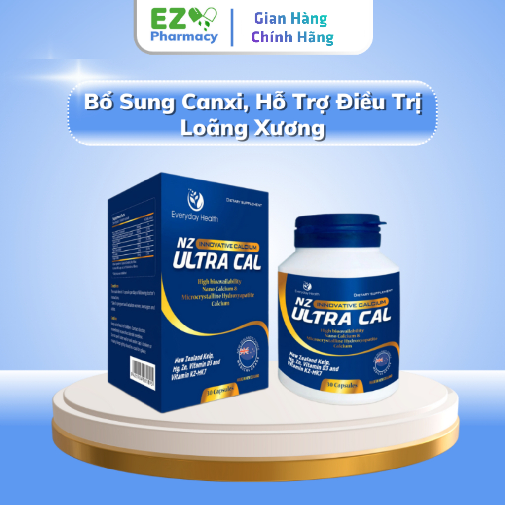 Viên Uống Canxi Nano Hữu Cơ Everyday Health NANO NZ-ULTRA CAL – Hỗ Trợ Ngừa Loãng Xương