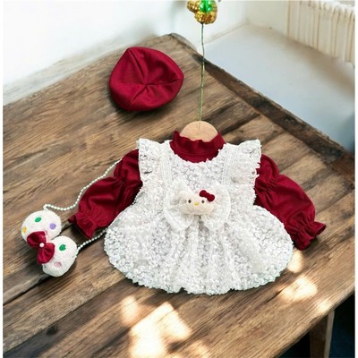 Set Áo Trơn Tay Dài Váy Bí Kèm Túi Cho Bé Gái Sơ Sinh 1 2 Tuổi MINTSCLOSET - GS1474