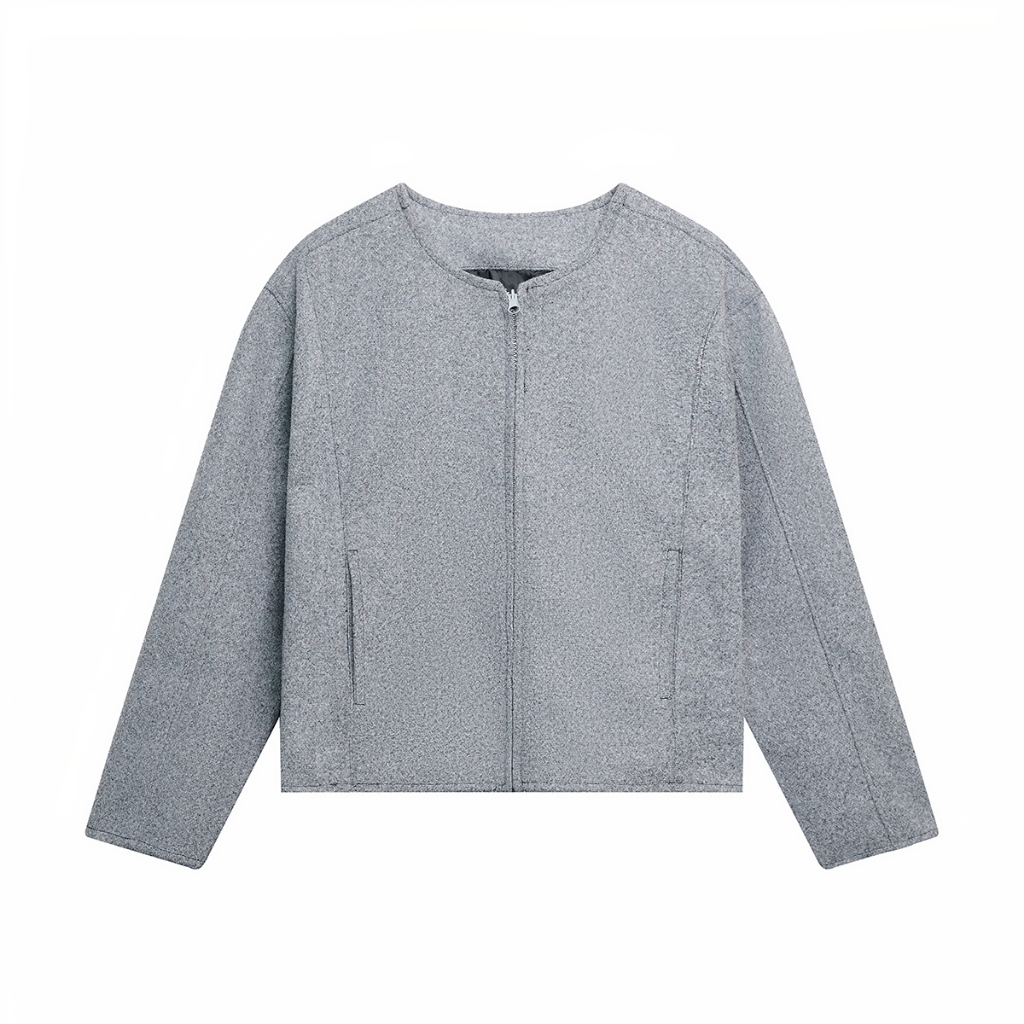 ÁO Khoác Dạ Nữ Phối Viền Tay Dáng Ngắn Croptop Mùa Thu Đông Mặc Tết Siêu Xinh 2026 | BigBuy360 - bigbuy360.vn