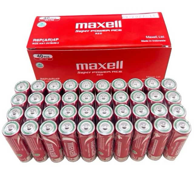 Hộp 40 Viên Pin Aa / Aaa ( Tiểu ) Maxell Siêu Bền - Hàng Nhập Khẩu Dùng Cho Đồng Hồ Micro Hát