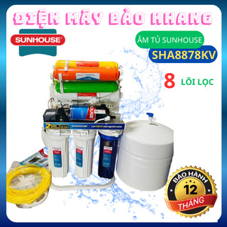 [ HỎA TỐC LẮP HCM ] Máy lọc nước RO Sunhouse SHA8878KV 8 lõi TẶNG KÈM CHÂN QUỲ GIÁ ĐỠ