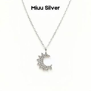  Dây chuyền bạc Miuu Silver vòng cổ nữ đính đá Nie 