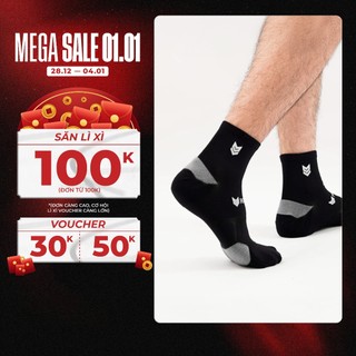  Combo Tất Vớ Thể Thao Redikick Spark Socks Cổ Thấp Chạy Bộ Bóng Rổ PickleBall Bóng Đá 