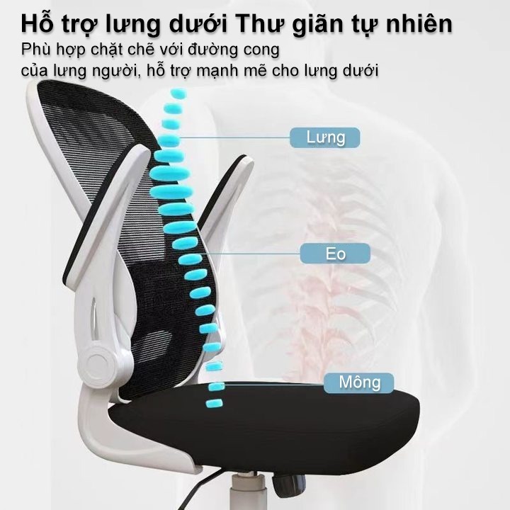 Ghế công thái học Ghế máy tính bảo vệ lưng Ghế học tập thoải mái ngồi lâu Ký túc xá chơi game | BigBuy360 - bigbuy360.vn